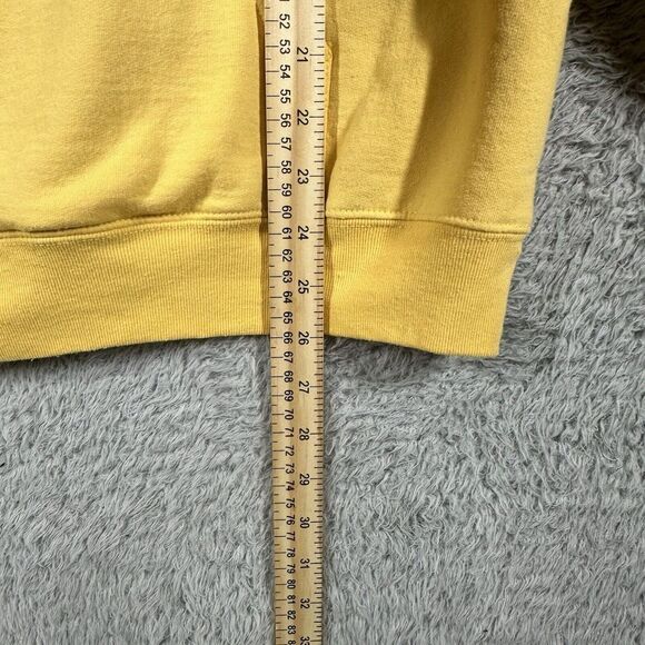 Disney Parks Walt Disney World Retro Rainbow Logo Yellow Hoodie Women's Medium - Picture 4 of 7